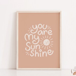 You Are My Sunshine Nursery Wall Art Nursery Decor Printable Wall Art Nursery Prints Digital Prints Nursery Art Kids Room Art