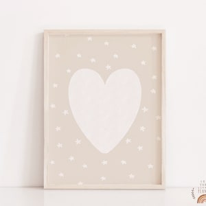 Nursery Wall Art Heart Nursery Decor Printable Wall Art Nursery Prints Digital Prints Nursery Art Kids Room Art Baby Room Decor