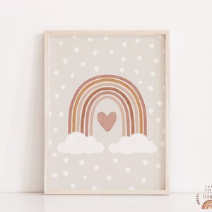 Arte della parete della scuola materna Arcobaleno Arredamento della scuola materna Arte della parete stampabile Stampe della scuola materna Stampe digitali Arte della cameretta dei bambini Arte della camera dei bambini Arredamento della camera del bambino
