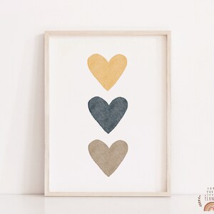 Nursery Wall Art Heart Nursery Decor Printable Wall Art Nursery Prints Digital Prints Nursery Art Kids Room Art Baby Room Decor