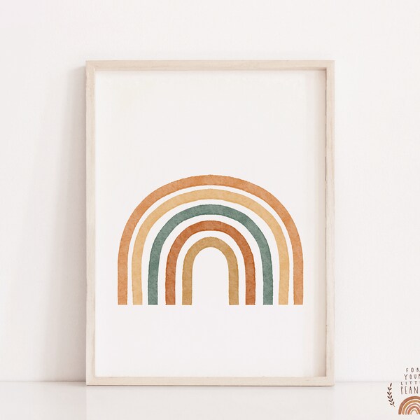 ABC Alphabet Nursery Print, Educational Kids Wall Art (Digital Download)