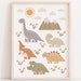 Dinosaur Poster Nursery Wall Art Dinosaur Print Nursery Decor - Etsy