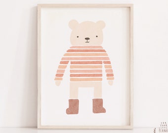 Bear Nursery Print Nursery Wall Art Nursery Decor Printable Wall Art Nursery Prints Digital Prints Nursery Art Kids Room Art