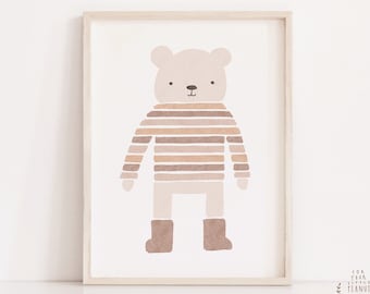Bear Nursery Print Nursery Wall Art Nursery Decor Printable Wall Art Nursery Prints Digital Prints Nursery Art Kids Room Art