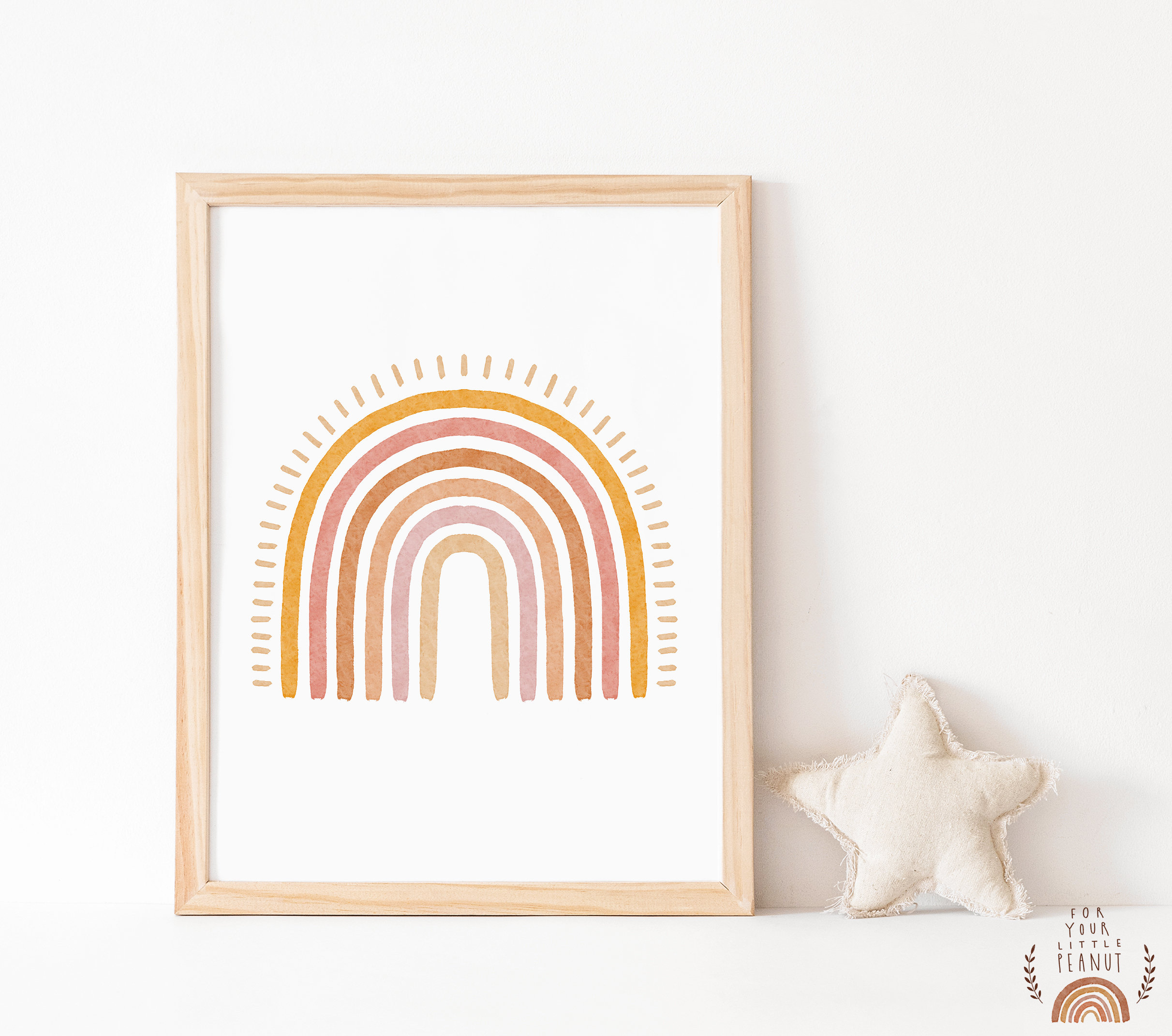 Nursery Wall Art Rainbow Nursery Decor Printable Wall Art Nursery ...