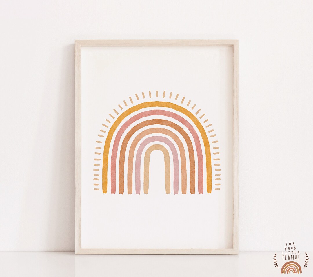 Nursery Wall Art Rainbow Nursery Decor Printable Wall Art Nursery ...