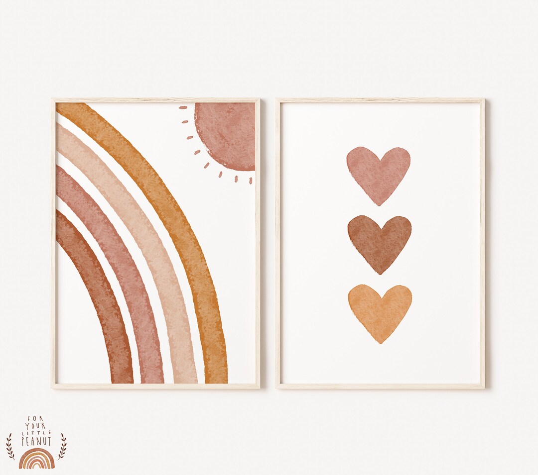 Set of Two Prints Nursery Wall Art Nursery Sets Printable Wall Art ...