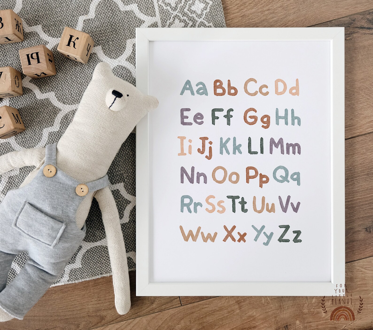 ABC Alphabet Nursery Poster, Kids Room Decor (digital Print) - Etsy