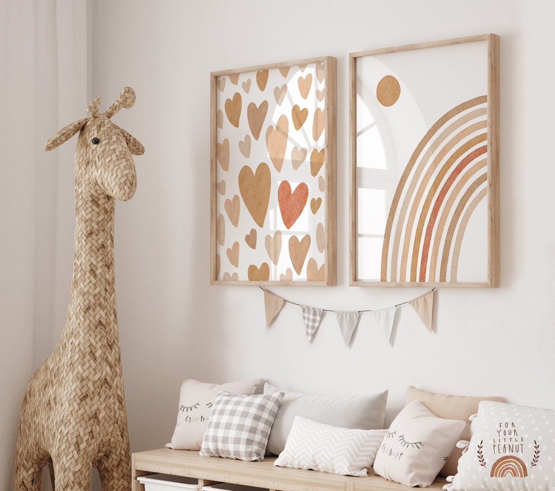 Set of Two Prints Nursery Wall Art Nursery Sets Printable Wall Art ...