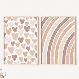 Set Of Two Prints Nursery Wall Art Nursery Sets Printable Wall Art Nursery Prints Digital Prints Nursery Art Kids Room Art Baby Room Decor