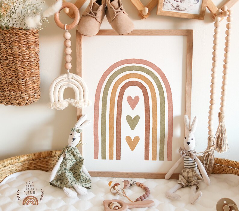 Nursery Wall Art Rainbow Nursery Decor Printable Wall Art Nursery ...
