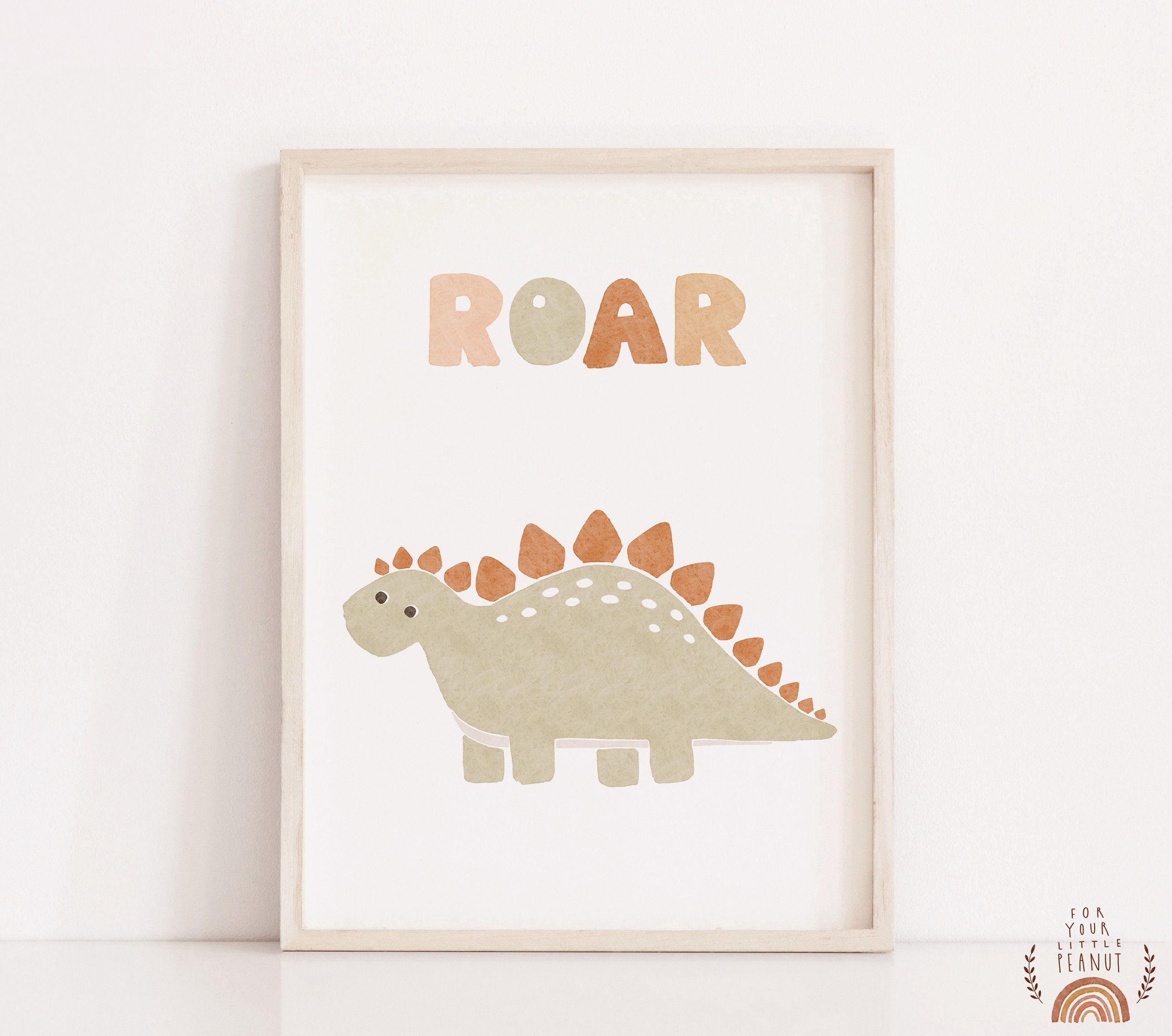 Dinosaur Poster Nursery Wall Art Dinosaur Print Nursery Decor Printable ...