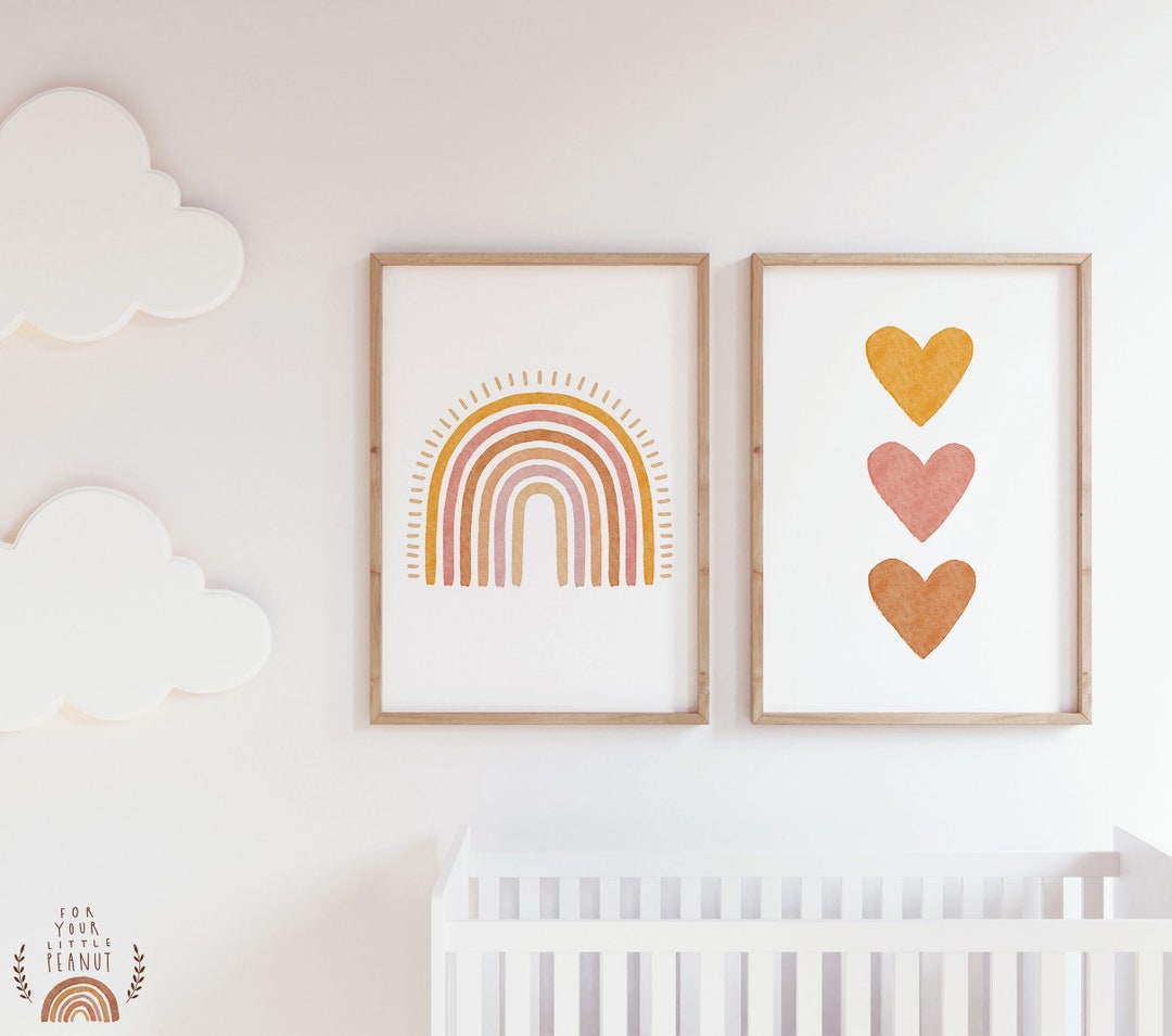 Set of Two Prints Nursery Wall Art Nursery Sets Printable Wall Art ...