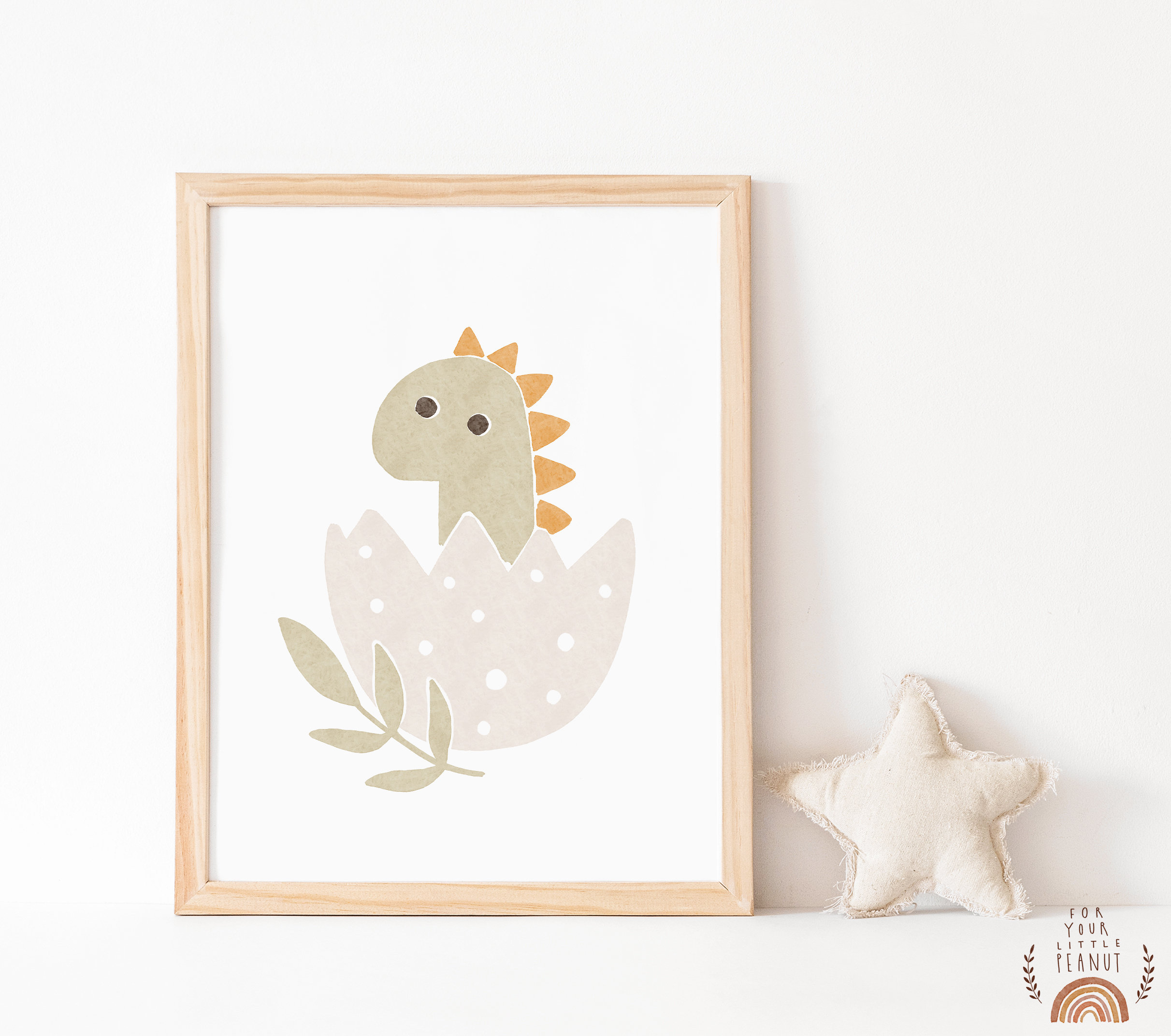 Dinosaur Poster Nursery Wall Art Dinosaur Print Nursery Decor Printable ...