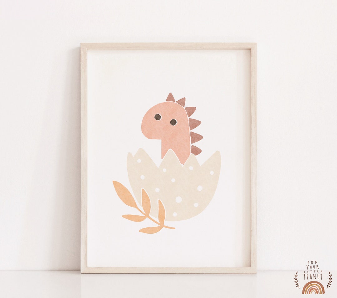 Dinosaur Poster Nursery Wall Art Dinosaur Print Nursery Decor Printable ...