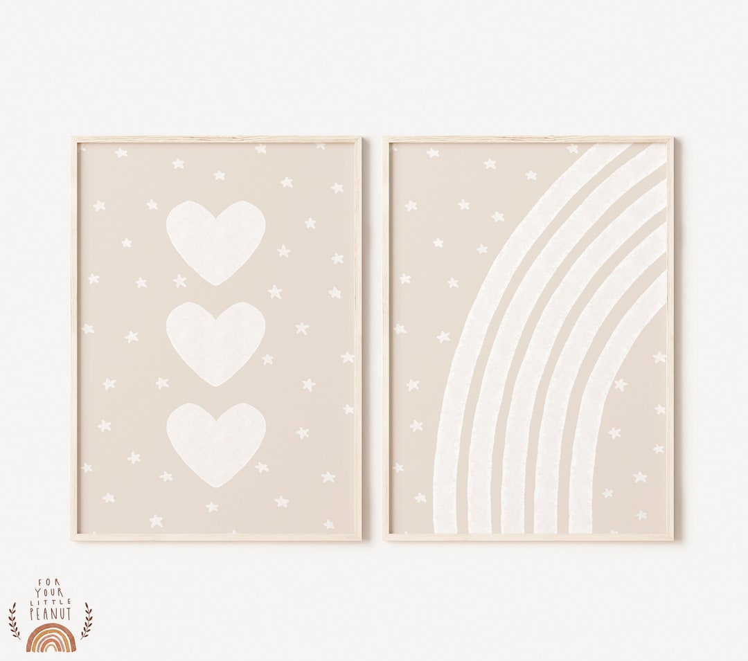 Set of Two Prints Nursery Wall Art Nursery Sets Printable Wall Art ...