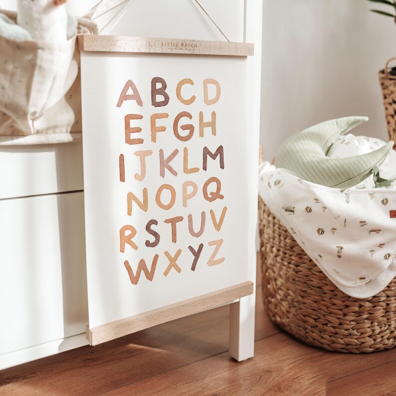 ABC Alphabet Nursery Wall Art Printable, Alphabet Poster for Kids Room ...