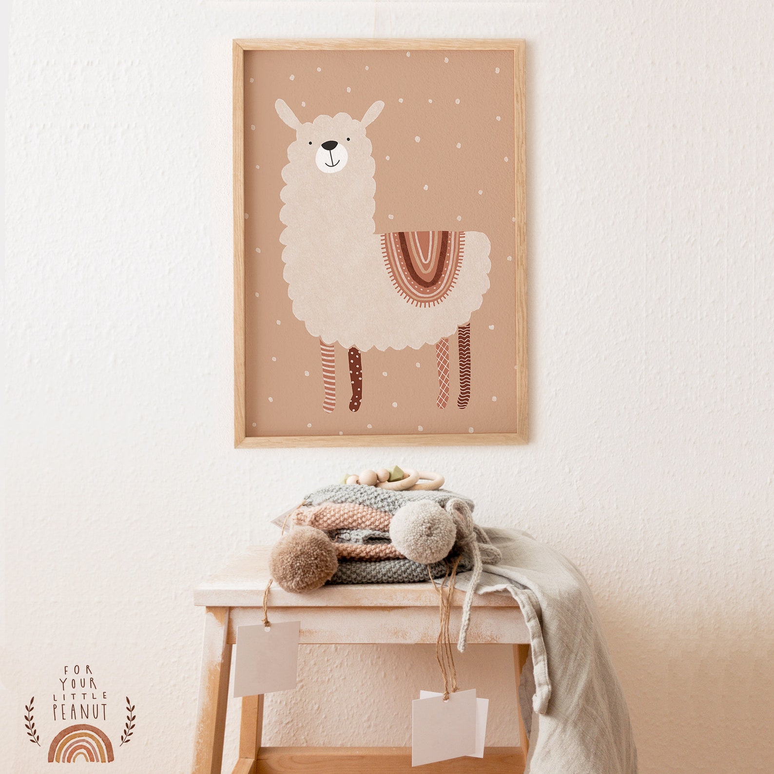 Llama Boho Nursery Printable Wall Art Nursery Decor Animals Etsy
