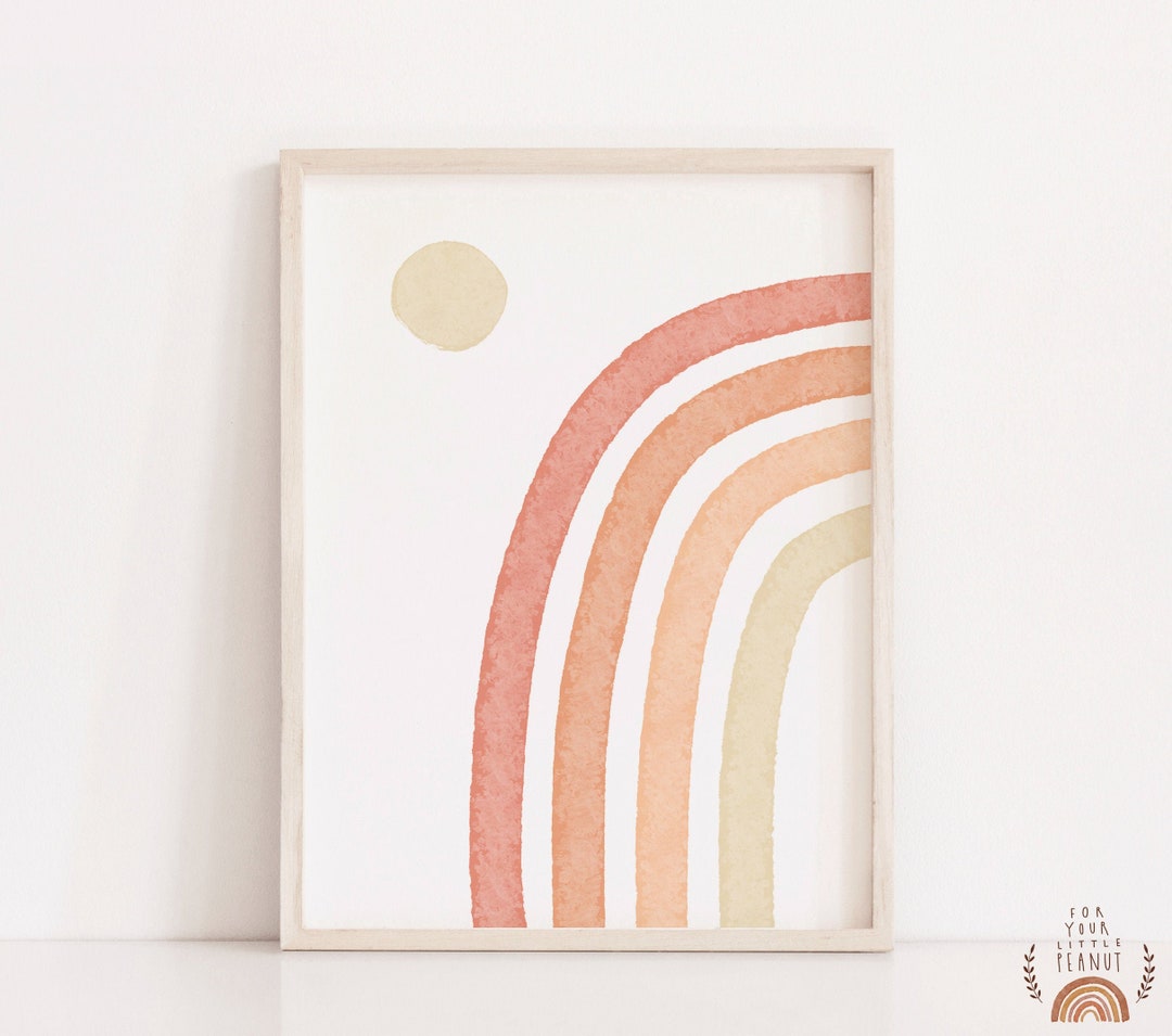 Rainbow Nursery Art Print, Kids Room Decor (digital Download) - Etsy