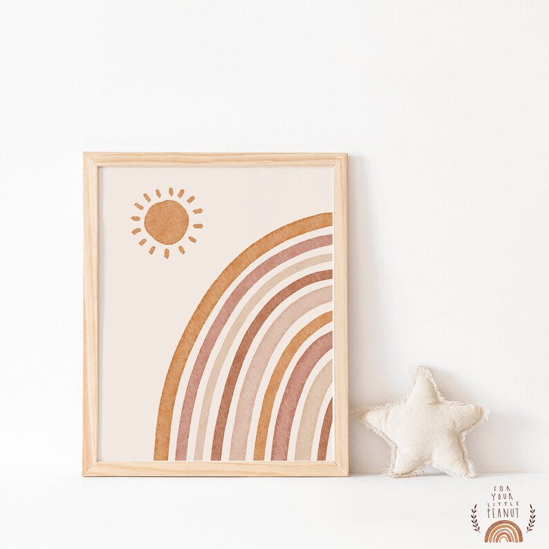 Nursery Wall Art Rainbow Nursery Decor Printable Wall Art Nursery ...