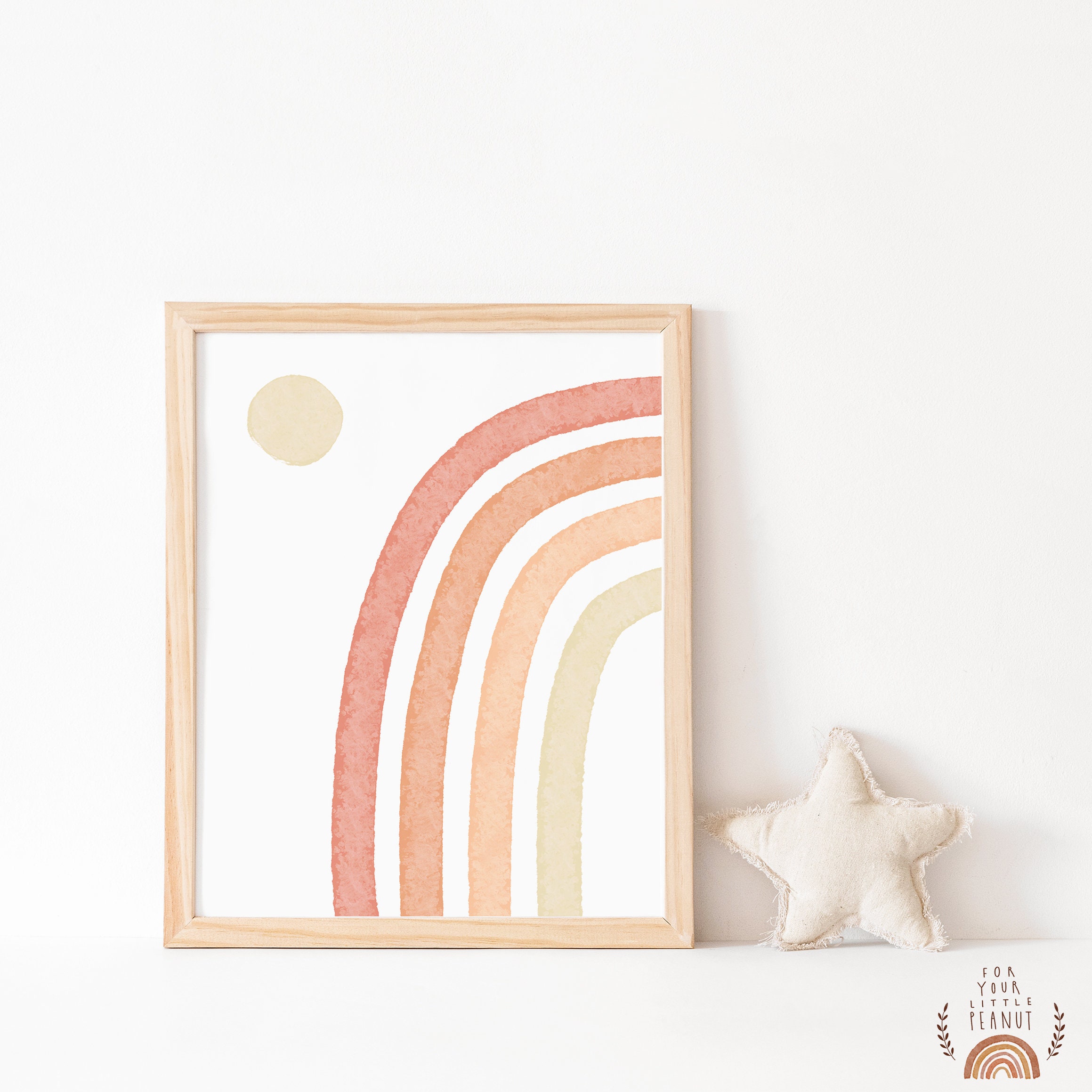Rainbow Nursery Art Print, Kids Room Decor (digital Download) - Etsy