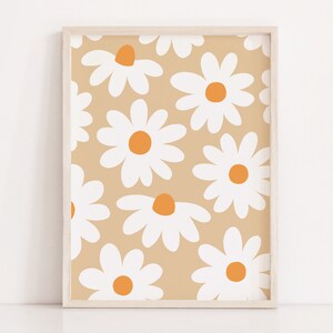 Impresión de flores ilustradas / Decoración floral del vivero / Arte floral / Pared de la galería del vivero / Regalo de baby shower / Arte caprichoso / DESCARGA INSTANTÁNEA