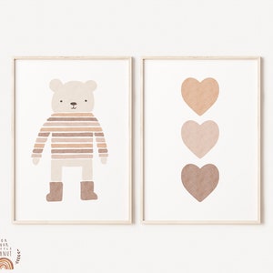 Set Of Two Prints Nursery Wall Art Nursery Sets Printable Wall Art Nursery Prints Digital Prints Nursery Art Kids Room Art Baby Room Decor
