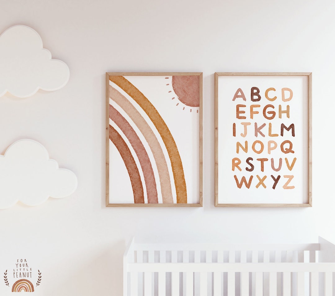 Set of Two Prints Nursery Wall Art Nursery Sets Printable Wall Art ...
