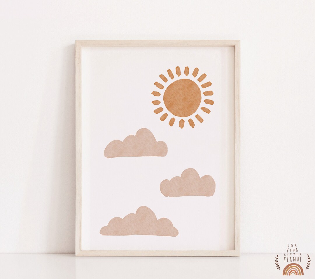 Nursery Wall Art Sun Print Nursery Decor Printable Wall Art Nursery ...