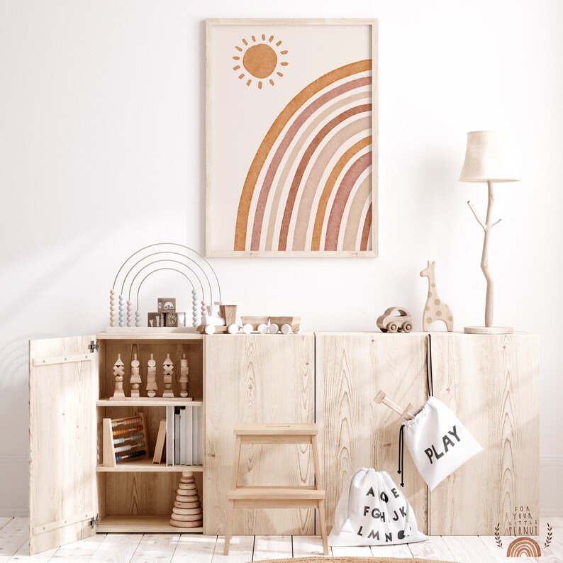 Nursery Wall Art Rainbow Nursery Decor Printable Wall Art Nursery ...