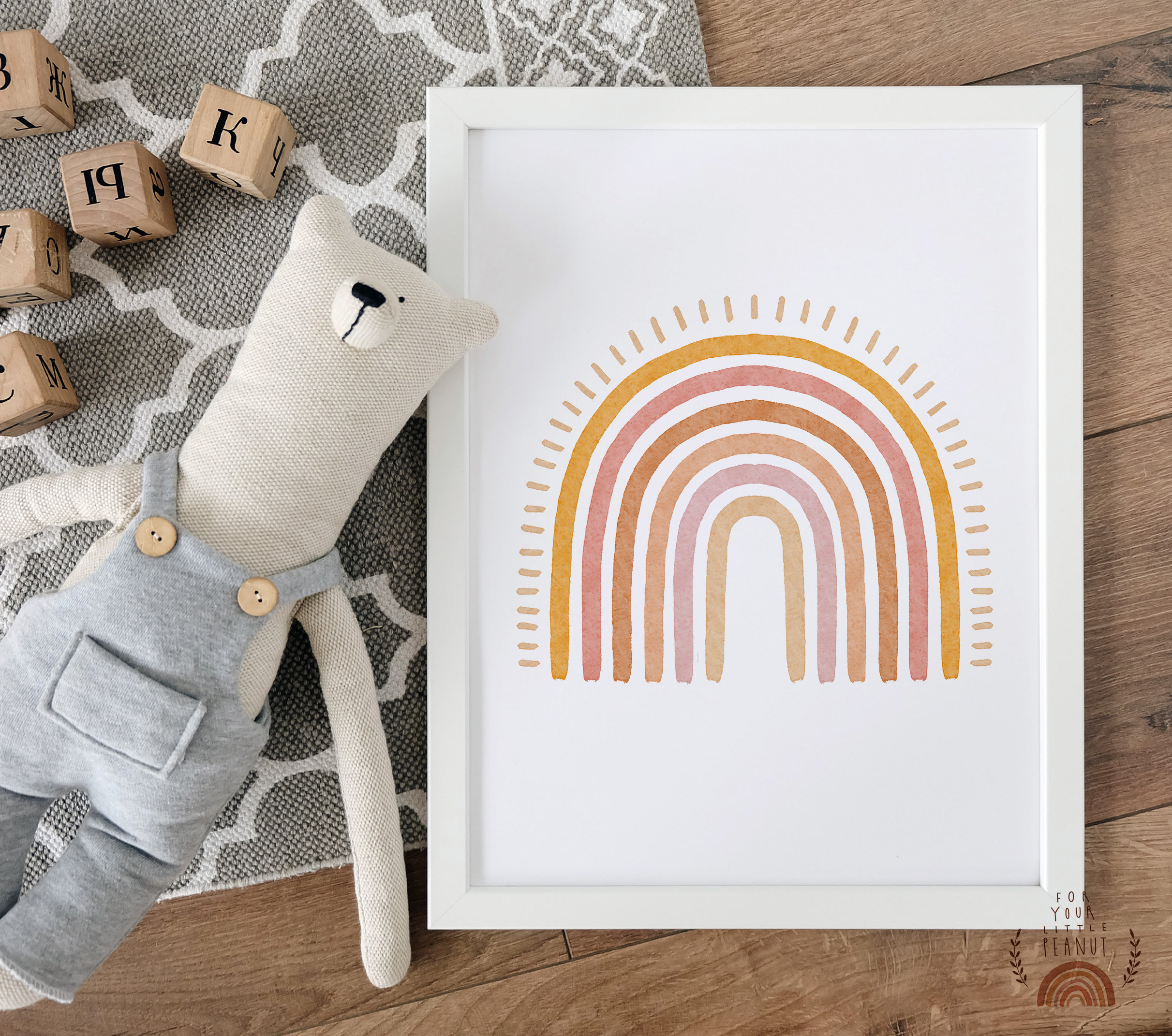 Nursery Wall Art Rainbow Nursery Decor Printable Wall Art Nursery ...