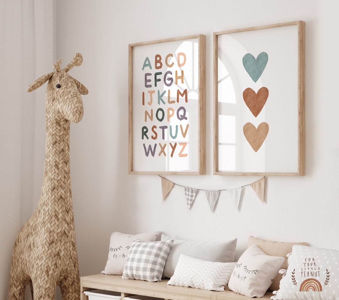 Set of Two Prints Nursery Wall Art Nursery Sets Printable Wall Art ...
