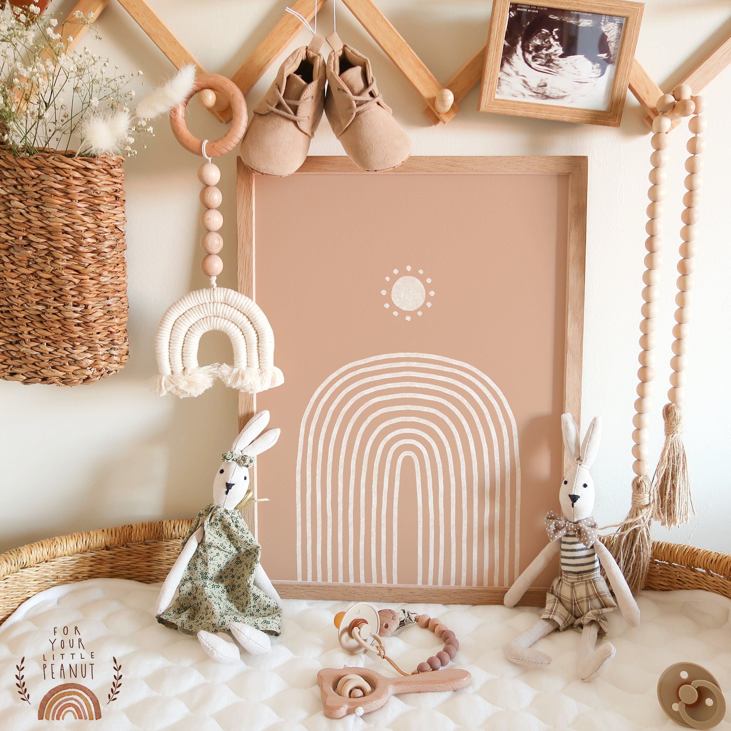 Boho Rainbow Nursery Print, Kids Room Wall Art (digital Download) - Etsy