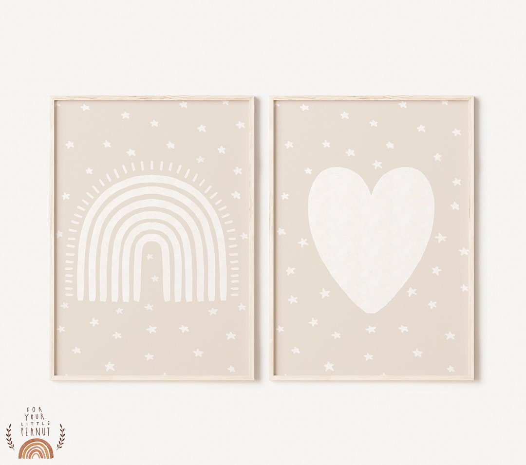 Set of Two Prints Nursery Wall Art Nursery Sets Printable Wall Art ...
