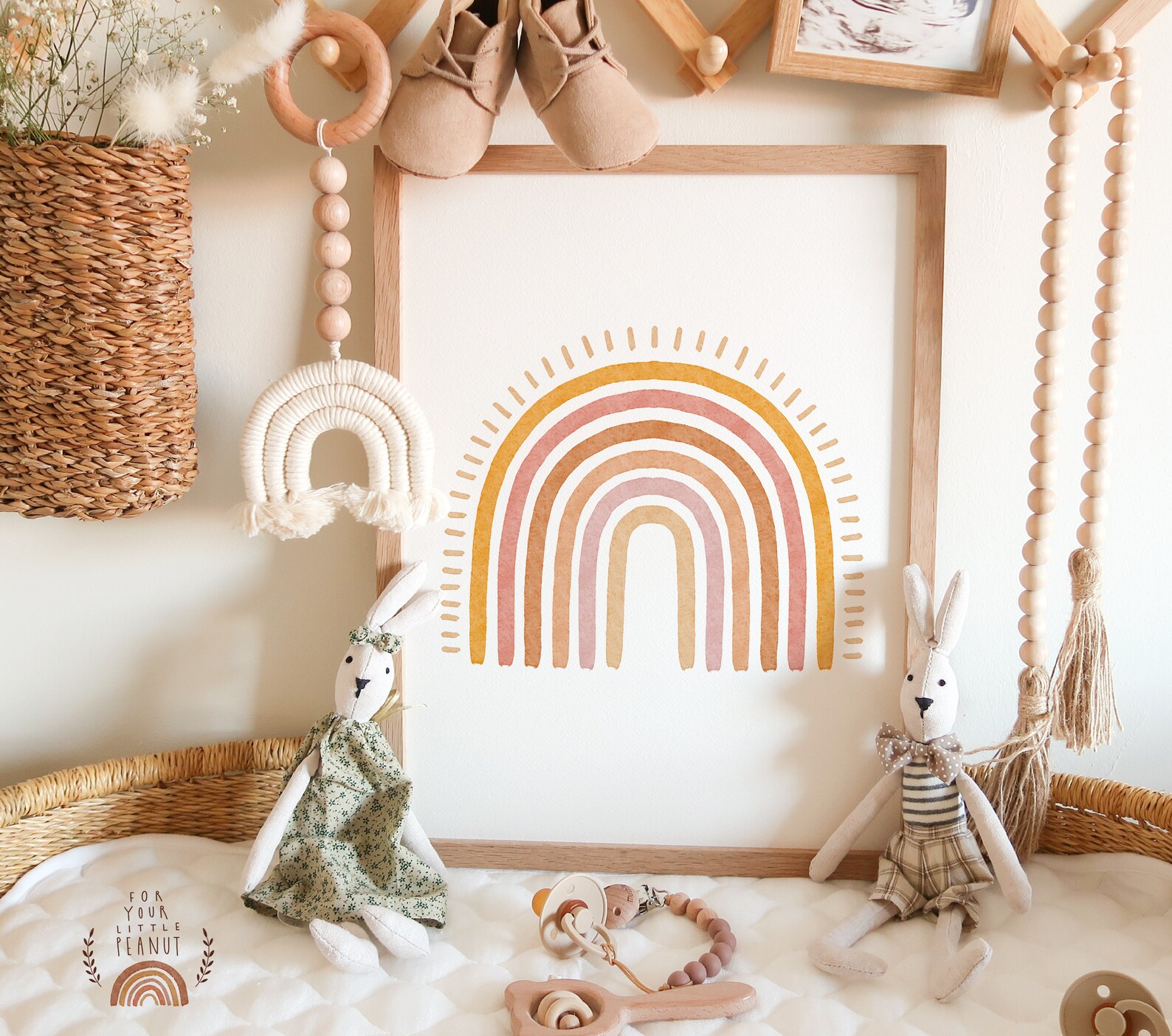 Nursery Wall Art Rainbow Nursery Decor Printable Wall Art Nursery ...