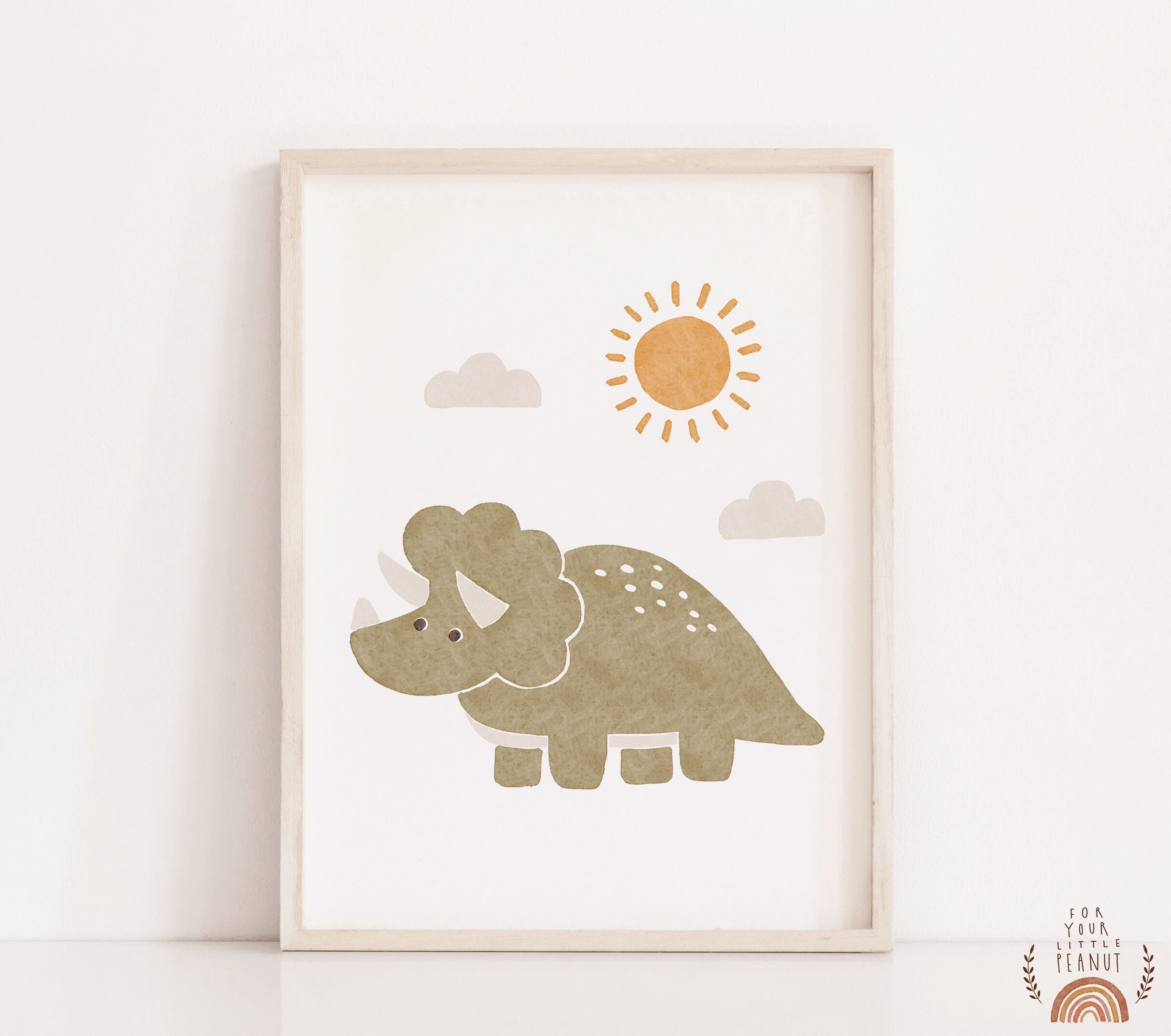 Dinosaur Poster Nursery Wall Art Dinosaur Print Nursery Decor Printable ...