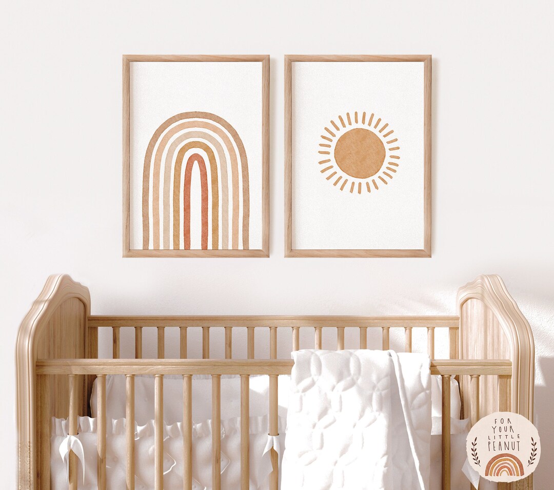 Set of Two Prints Nursery Wall Art Nursery Sets Printable Wall Art ...