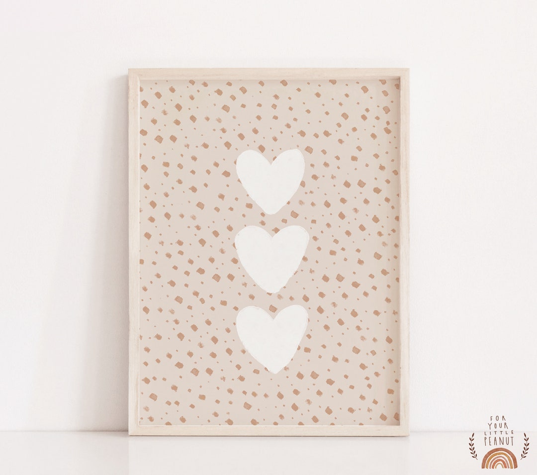 Nursery Wall Art Heart Nursery Decor Printable Wall Art Nursery Prints