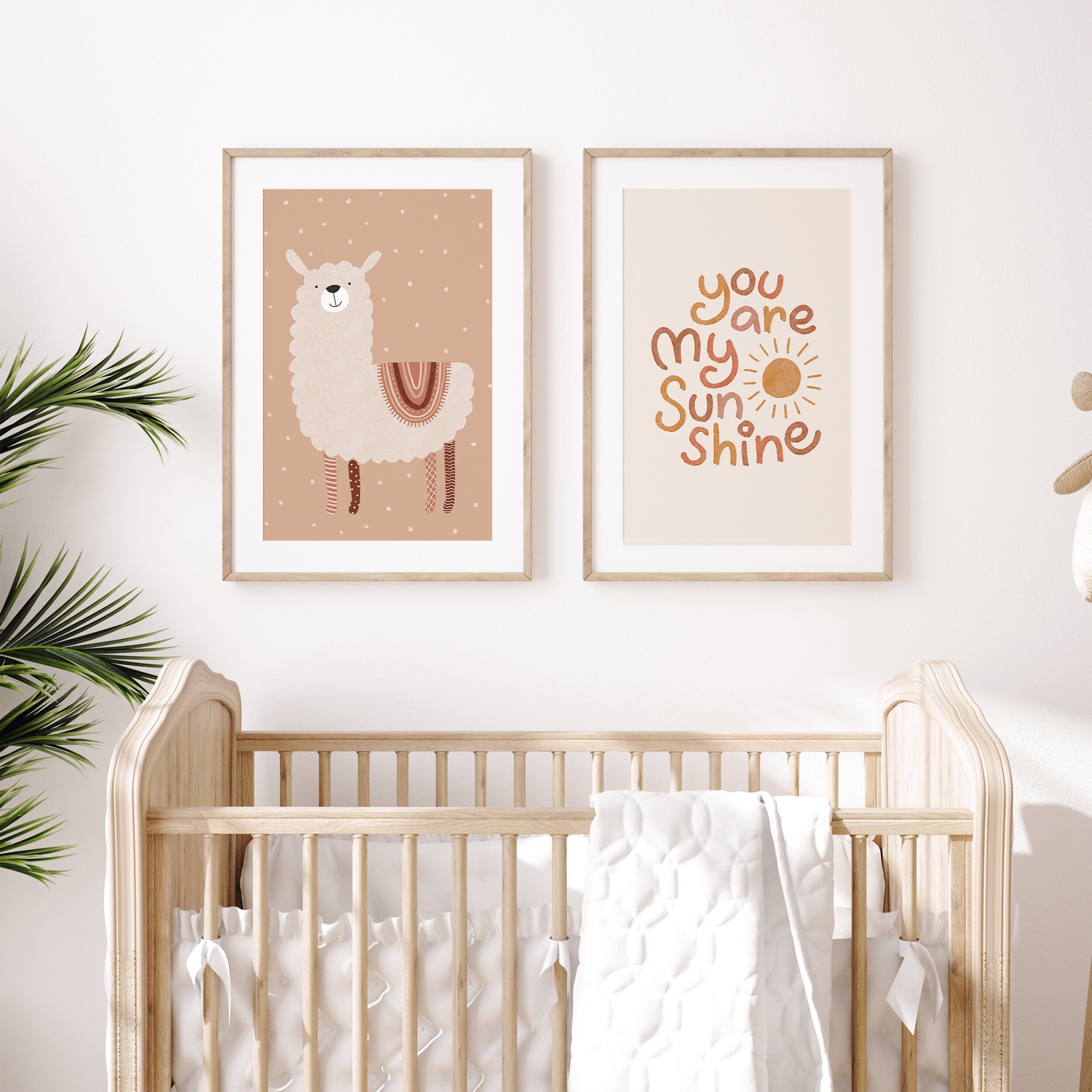 Set of Two Nursery Prints Kids Printable Wall Art Instant Etsy