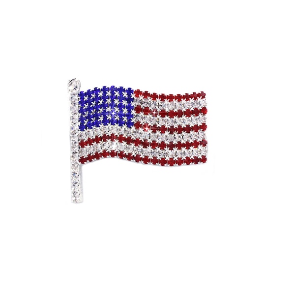 cocojewelry 4th of July American Flag Brooch Pin Independence Day Gift