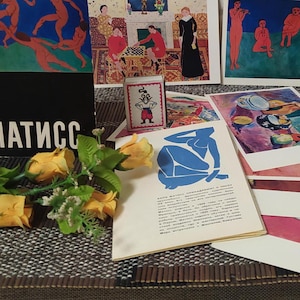 Set of 16 Henri Matisse Art Postcards/French Painting/100th Anniversary Edition/Fauvism/Matisse Collection/French Avant-Garde/Vtg 60's