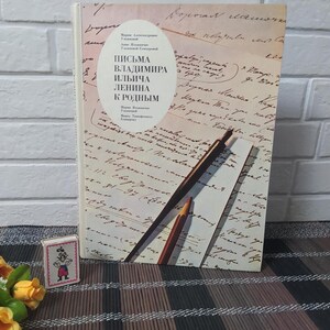 Correspondencia de Lenin con sus familiares/Cartas ilustradas de Lenin en formato álbum/Vida privada de Lenin/Regalo comunista/Artículo vintage de los años 70