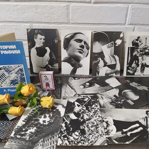 Jeu de 13 cartes postales Alexander Rodchenko/Photos Rodchenko en noir et blanc/Avant-garde russe/Constructivisme/Cartes postales d'art russe/VTG des années 80