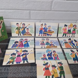 "Sowjetische Musiker-Postkarte Set/Sowjetische Republik Kinder Postkarten-Set/Sowjetische Kindertrio/Sammler Rapoprt Postkarten/Sowjetische Erinnerungsstücke/Vintage 60er Jahre."