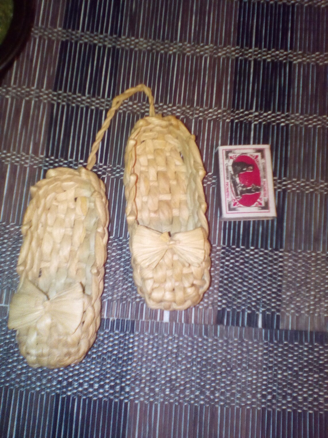 Handmade Straw Shoes/ Wicker Corn Husk Shoes/Souvenir Bast Etsy