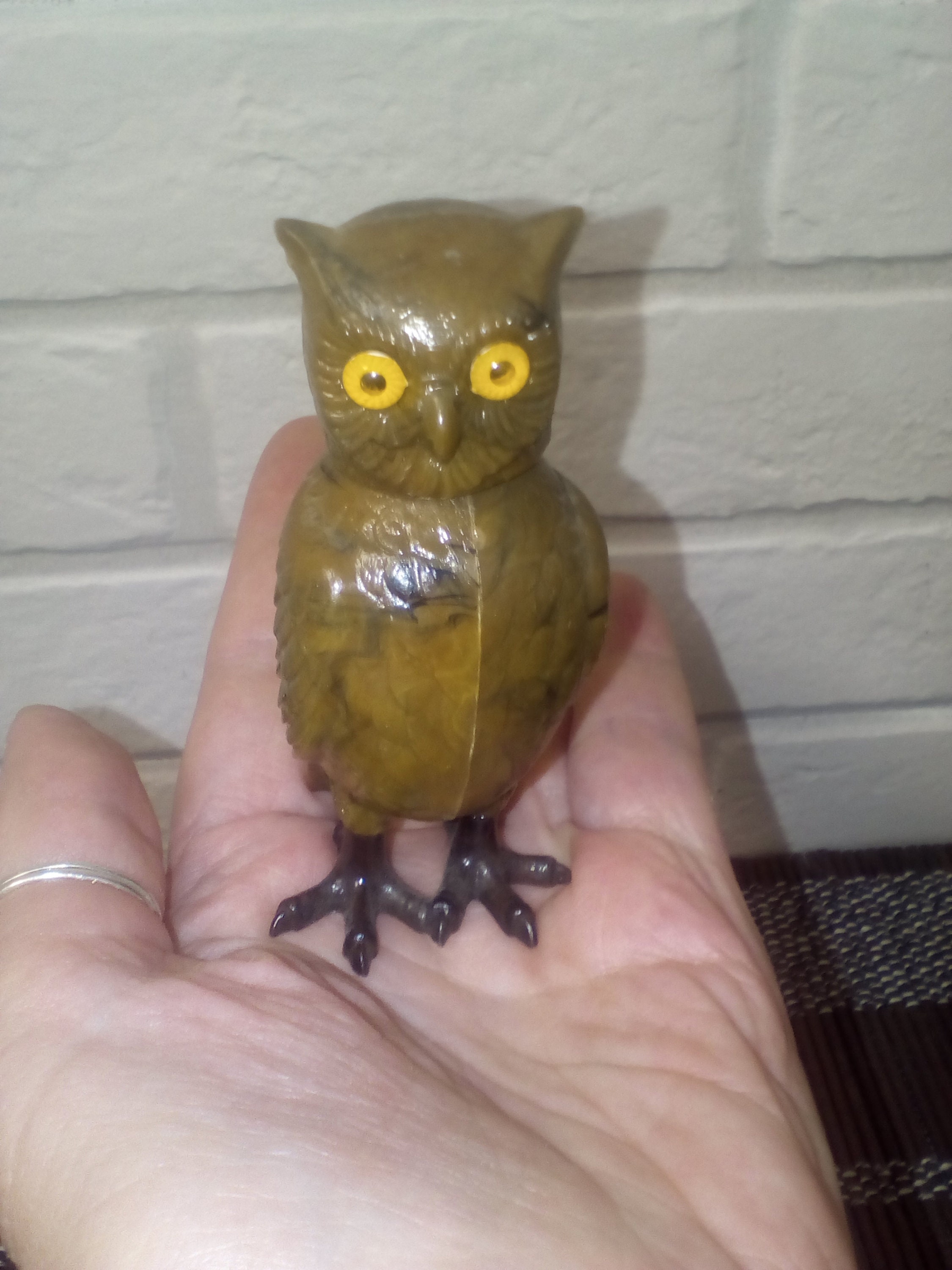 Vintage Owl Nodder/bobble Head Owl Toy/breba/west Etsy UK