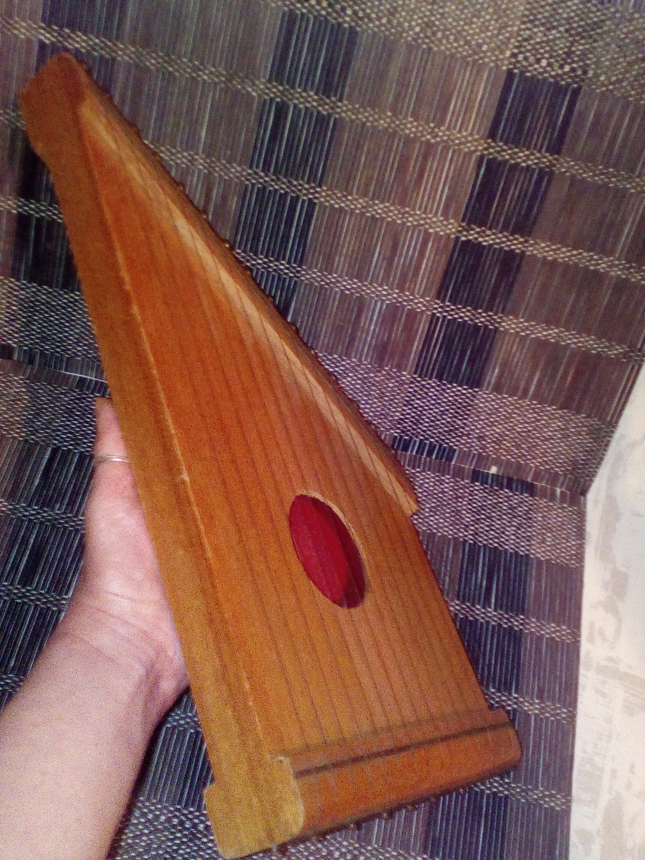 Vintage Handmade 15 String Wooden Lap Harp/colombinatype Harp/zither