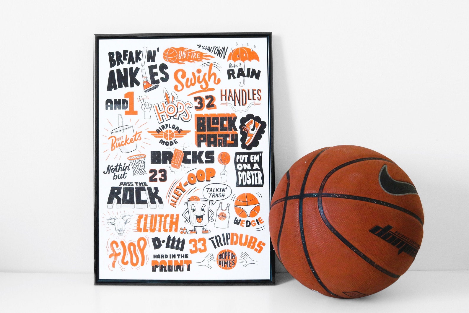 Basketball Lingo Poster - Etsy