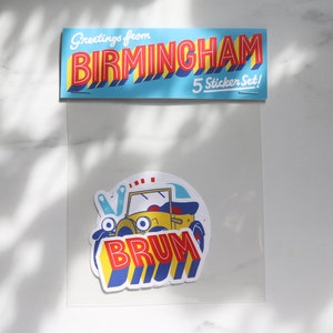 Greetings from Birmingham Stickers