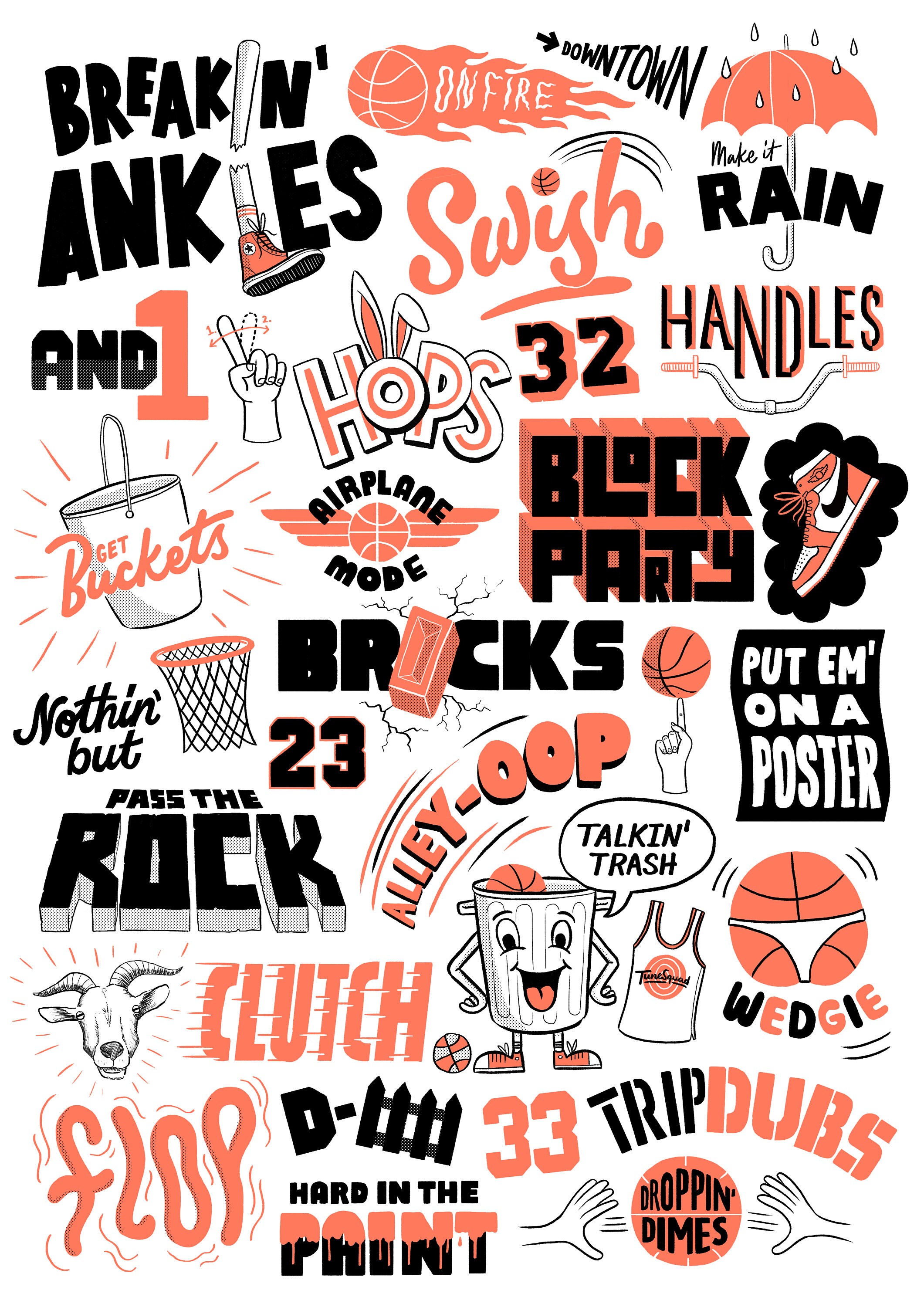 Basketball Lingo Poster - Etsy